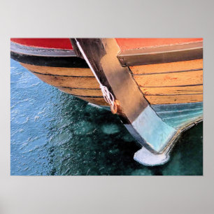 Elizabeth Tilley in frozen Plymouth MA harbor Poster