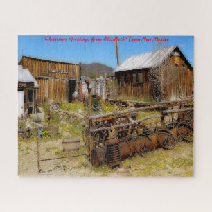 Elizabeth Town New Mexico.Christmas Greetings Jigsaw Puzzle