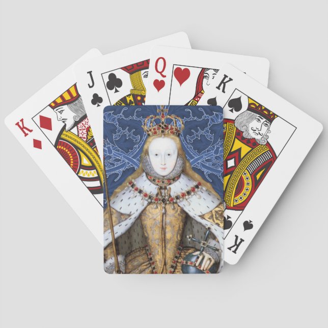 Elizabeth Tudor, Queen of England Poker Cards (Back)