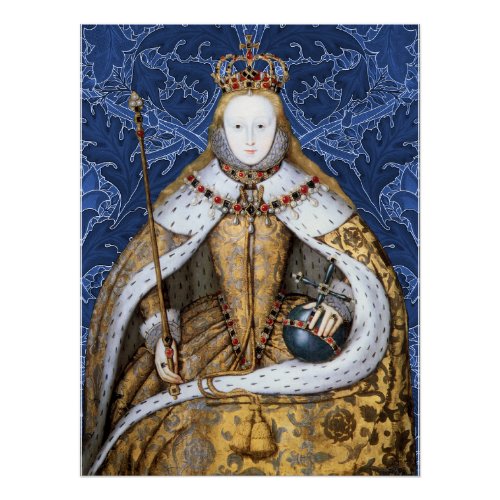 Elizabeth Tudor Queen of England Poster