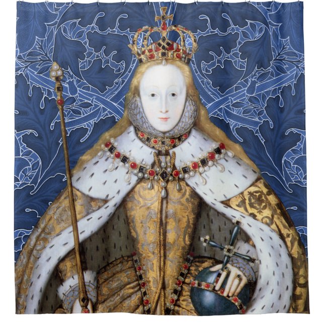 Elizabeth Tudor, Queen of England Shower Curtain (Front)