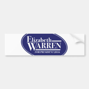 Elizabeth Warren 2016 bumper sticker