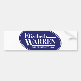 Elizabeth Warren 2016 bumper sticker