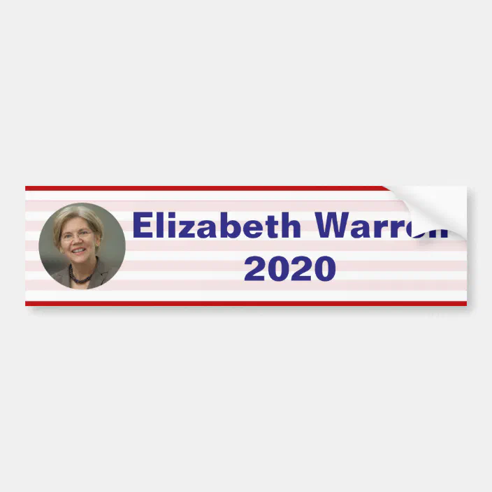 Elizabeth Warren 2020 Bumper Sticker Warren 2020 FREE SHIPPING! 