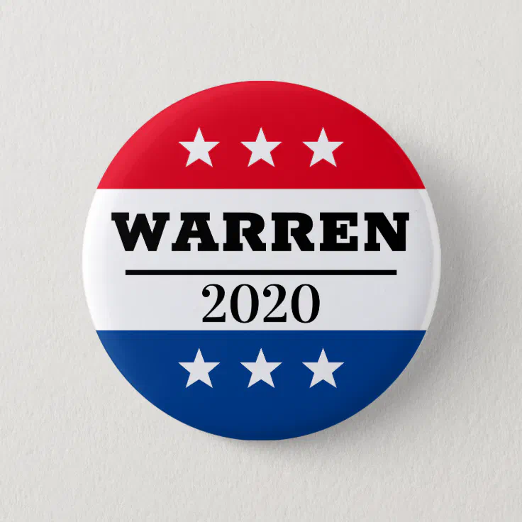 Elizabeth Warren For President 2020 Persist  2.25 Inch Pinback Button Pin 