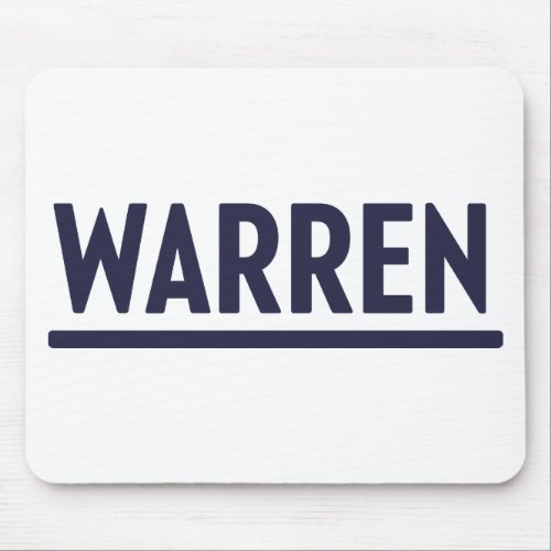 Elizabeth Warren 2020 presidential campaign logo Mouse Pad