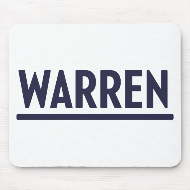 Elizabeth Warren 2020 presidential campaign logo Mouse Pad (Front)
