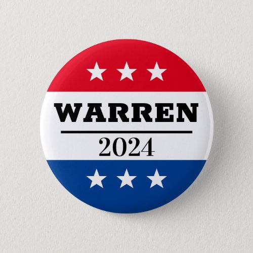 Elizabeth Warren 2024 Election Pin