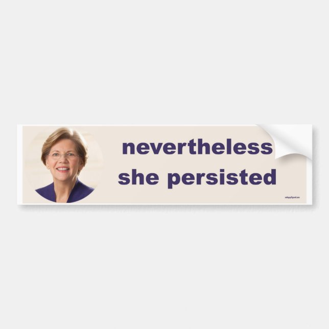 Elizabeth Warren Bumper Sticker (Front)