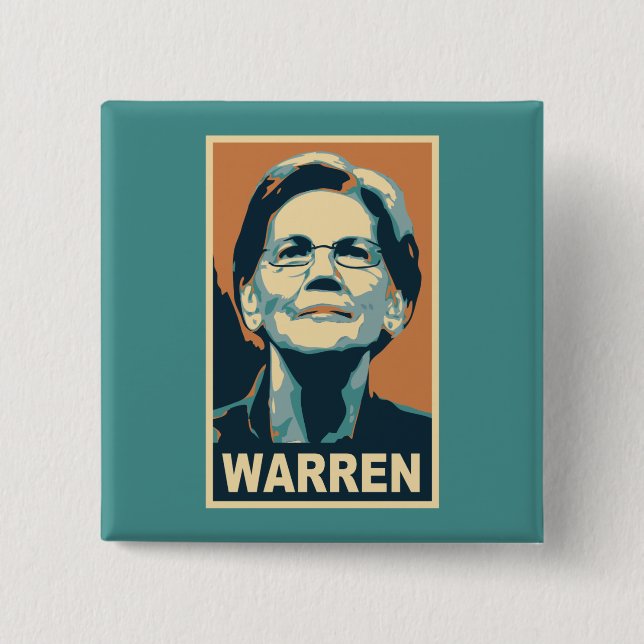 Elizabeth Warren Button (Front)