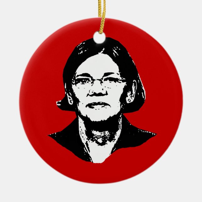 Elizabeth Warren - Ceramic Ornament (Front)