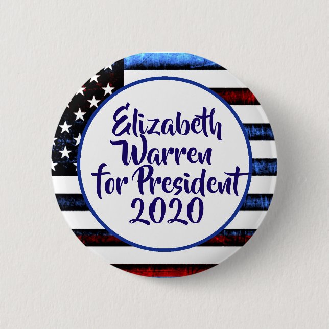 Elizabeth Warren for President 2020 Button (Front)