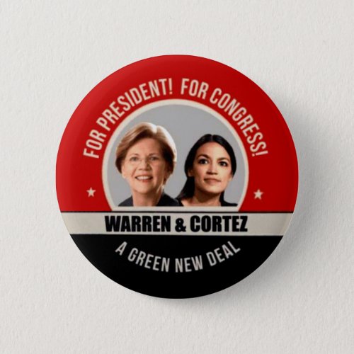 Elizabeth Warren for President 2020 Button