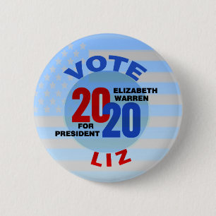 Elizabeth Warren for President 2020 Button