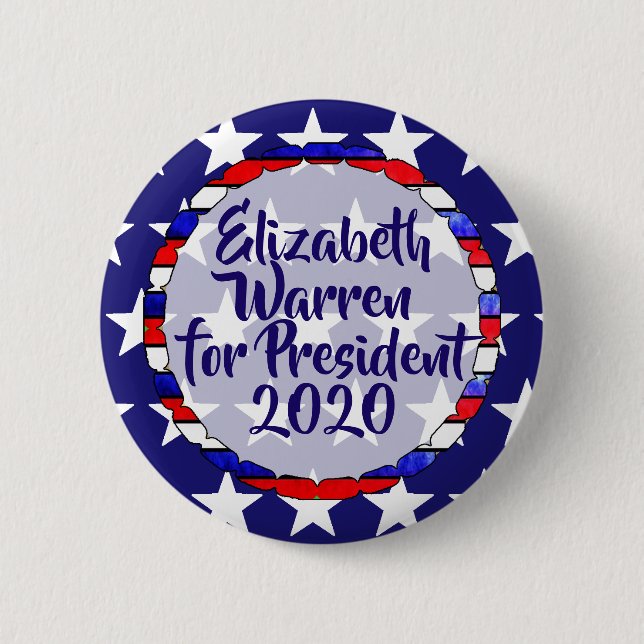 Elizabeth Warren for President 2020 Button (Front)