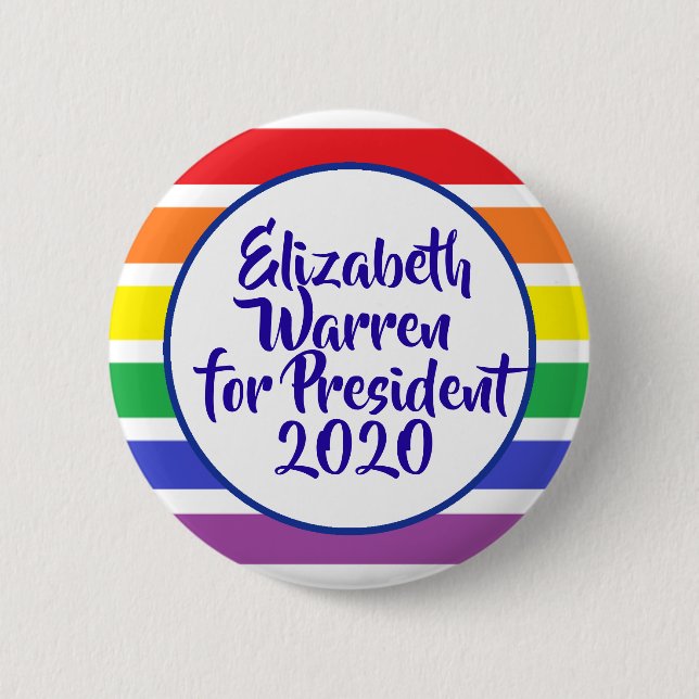 Elizabeth Warren for President 2020 Button (Front)