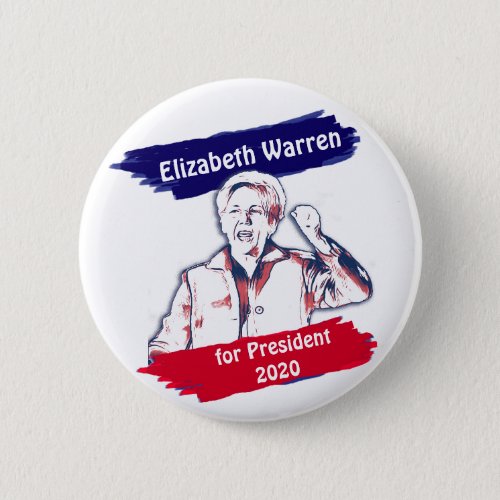 Elizabeth Warren for President 2020 Election Button