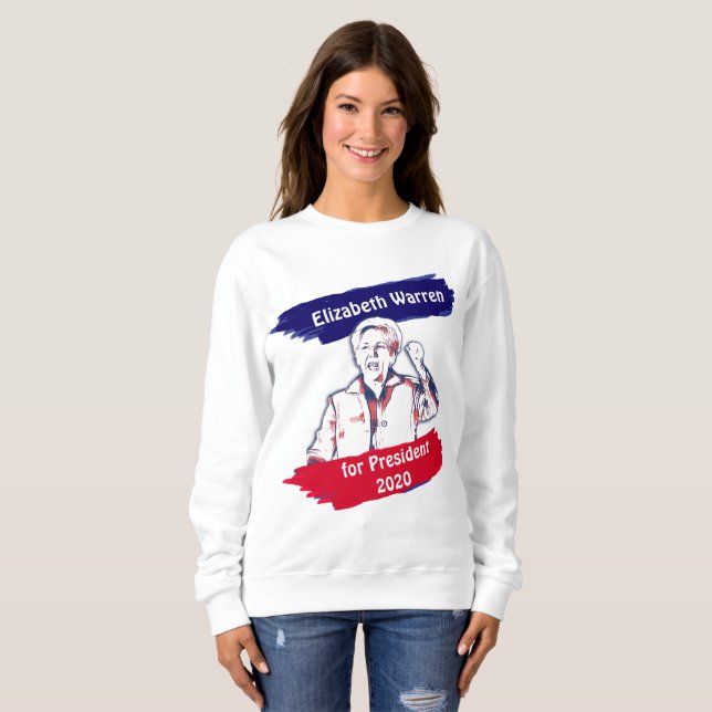 Elizabeth Warren for President 2020 Election Sweatshirt (Front Full)