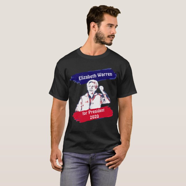 Elizabeth Warren for President 2020 Election T-Shirt (Front Full)