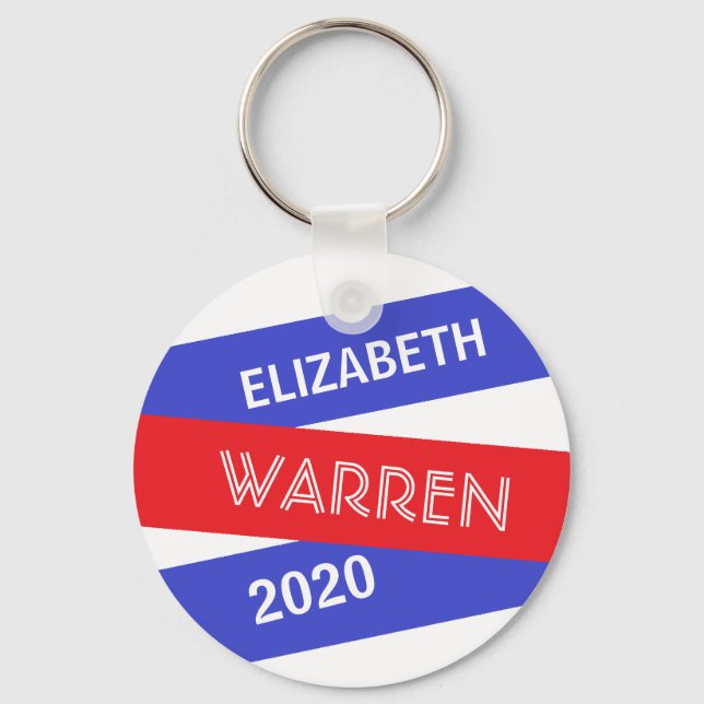 Elizabeth Warren for President 2020 Keychain (Front)
