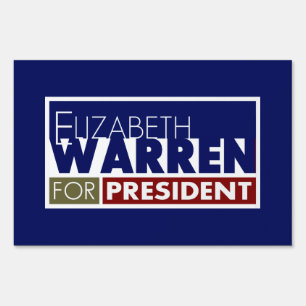 Elizabeth Warren for President V1 Yard Sign