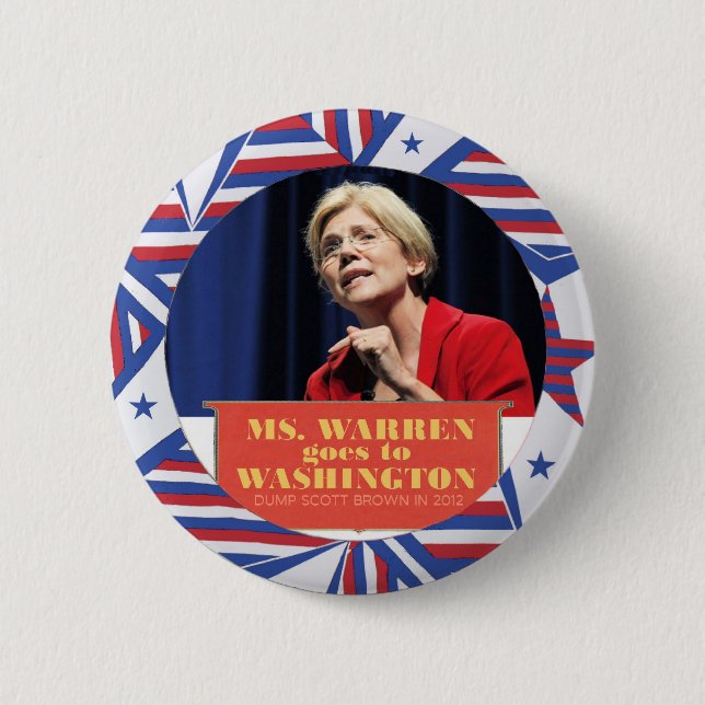 Elizabeth Warren for Senator 2012 Button (Front)