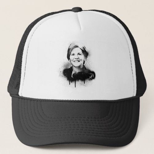 Elizabeth Warren Graffiti Art Trucker Hat