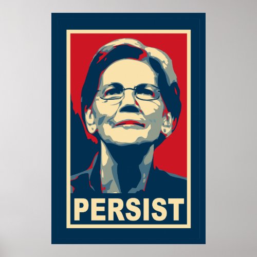 Elizabeth Warren Persist Poster