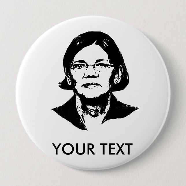 Elizabeth Warren - Pinback Button (Front)