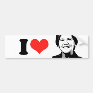 Elizabeth Warren --.png Bumper Sticker