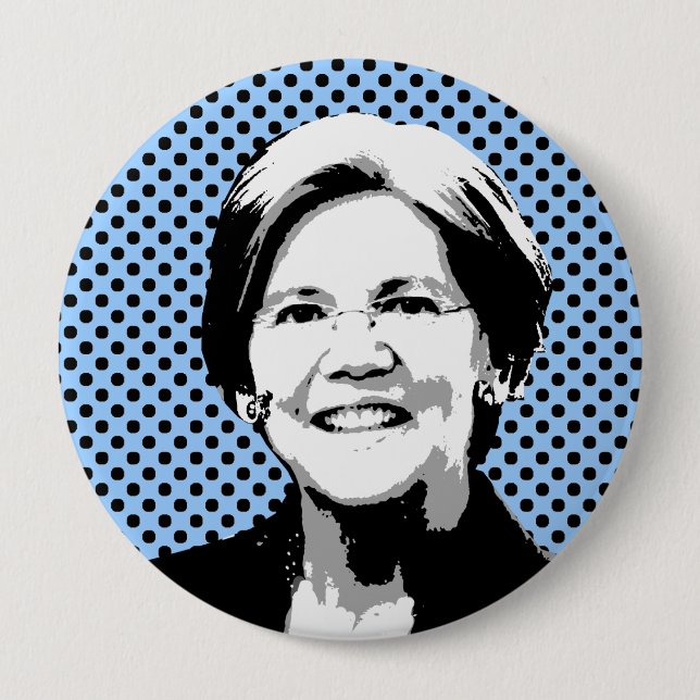 Elizabeth Warren --.png Button (Front)