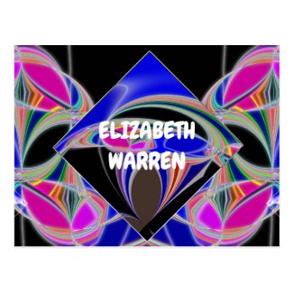 ELIZABETH WARREN POSTCARD