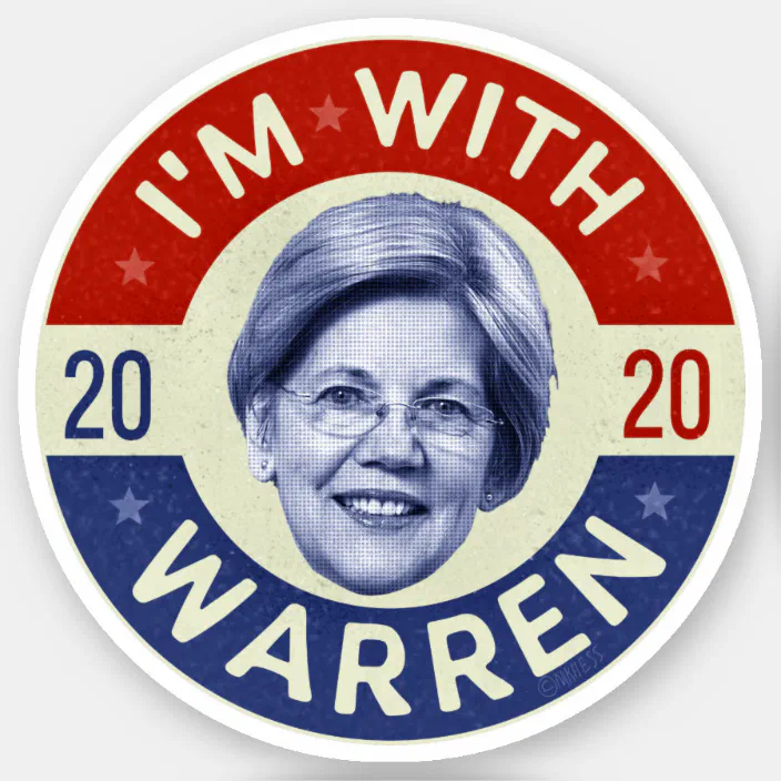 Elizabeth Warren for President 2020 Official Sticker 3” bumper skateboard laptop 
