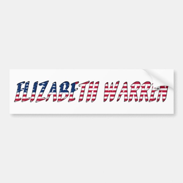 Elizabeth Warren Presidential Candidate 2020 Bumper Sticker (Front)