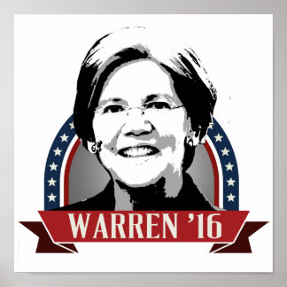 ELIZABETH WARREN TO RUN IN 2016 -.png Poster