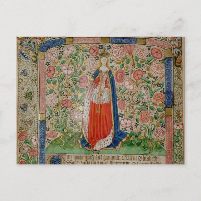 Elizabeth Woodville  Queen Consort of King Postcard (Front)