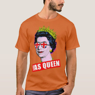 Elizabeth Yas Queen with Sunglasses Queen of Engla T-Shirt