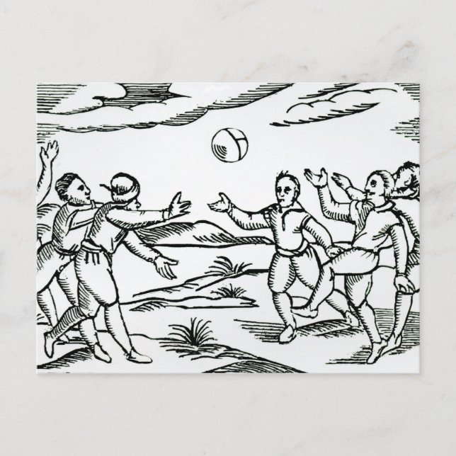 Elizabethan Football Postcard (Front)