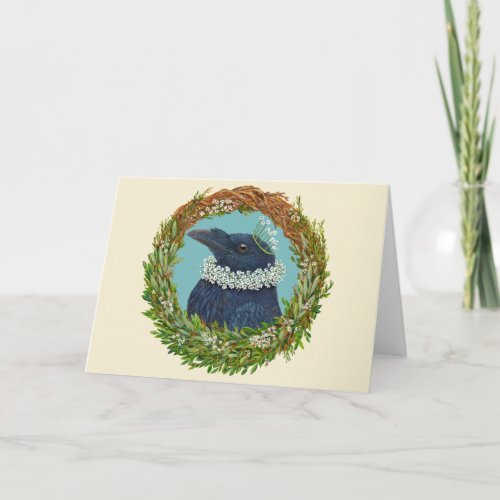 Elizabethan Raven card