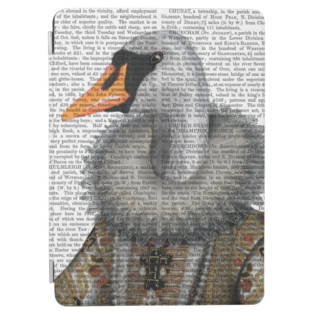 Elizabethan Swan iPad Air Cover (Front)