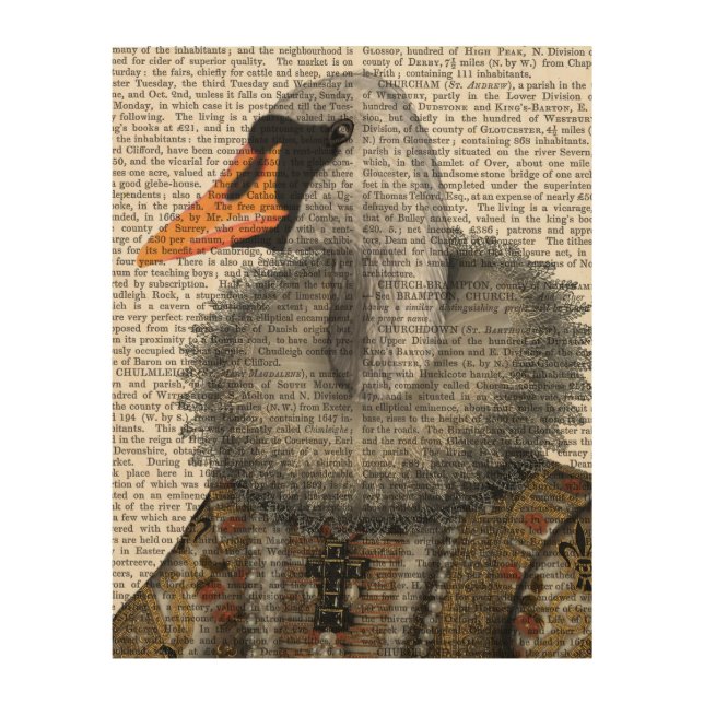 Elizabethan Swan Wood Wall Art (Front)