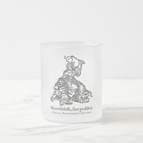 Elizabethan Warren Frosted Glass Coffee Mug