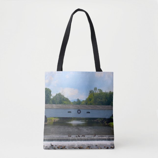 Elizabethton Covered Bridge Tote Bag (Front)