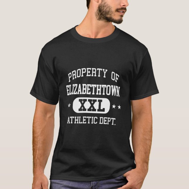 Elizabethtown Retro Athletic Property Dept T-Shirt (Front)