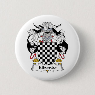Elizondo Family Crest Pinback Button