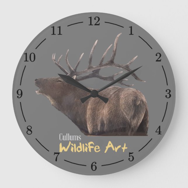 Elk Acrylic Wall Clock (Front)