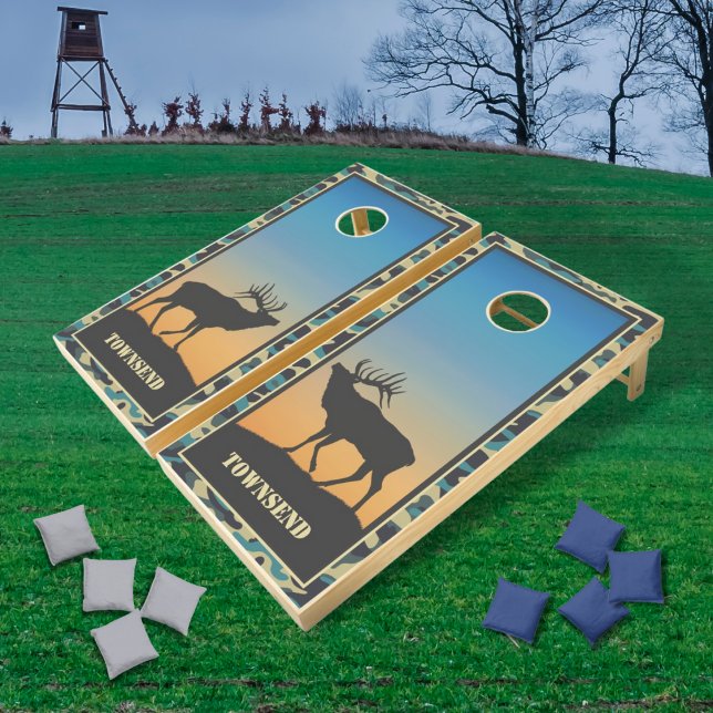 Elk and Camo Cornhole Set (Creator Uploaded)