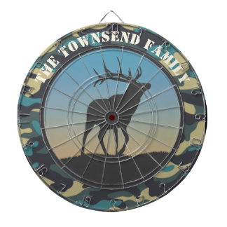 Elk and Camo Dart Board