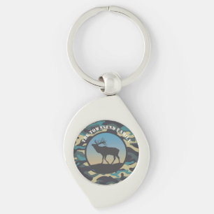 Elk and Camo Keychain