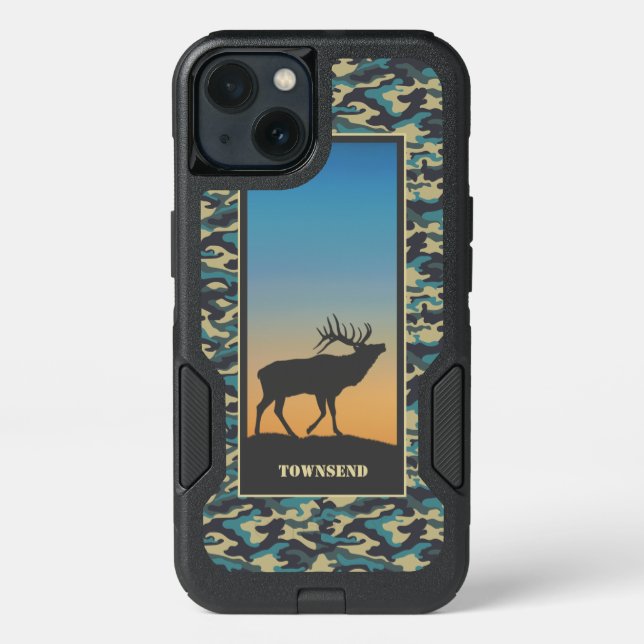 Elk and Camo Otterbox iPhone Case (Back)